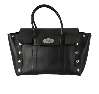 Bayswater, £550, Handbags, Black/White, Leather, Front view